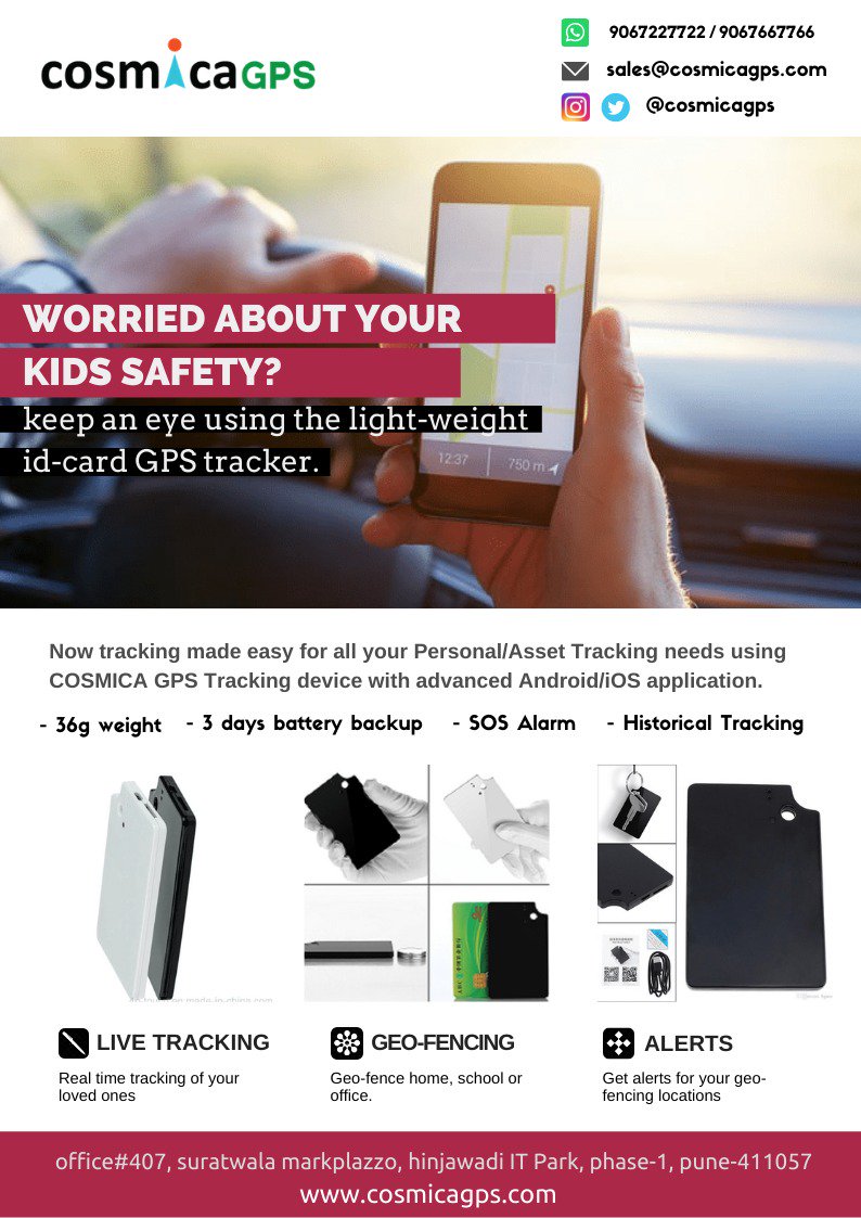 COSMICA GPS Personal Tracker for Kids